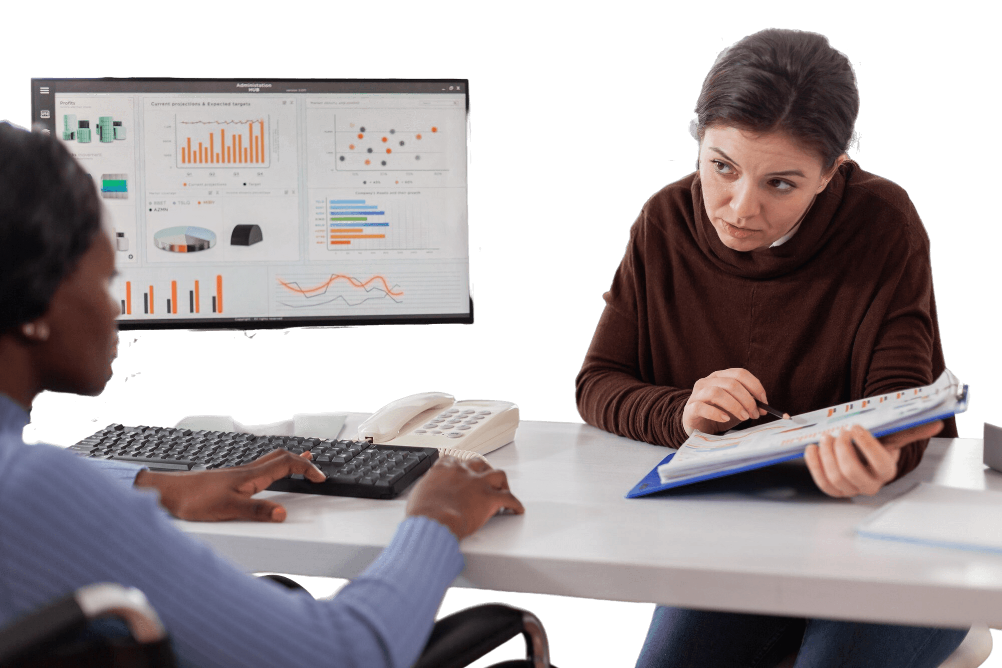 Admin dashboard and reports